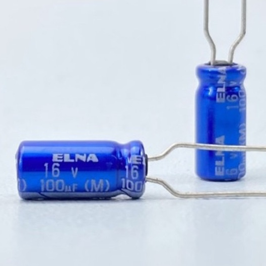 100uF 16V คาปาซิเตอร์ ELNA CAPACITOR ลำโพง วงจรขยายเสียง 0918 (4ชิ้น/Pcs.)