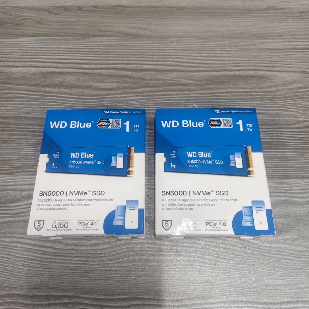 SSD  M.2  NVME  1TB  WD  BLUE  SN5000  GEN4  *ใหม่ยังไม่แกะซิล  ประกัน Synnex  04/12/2030*