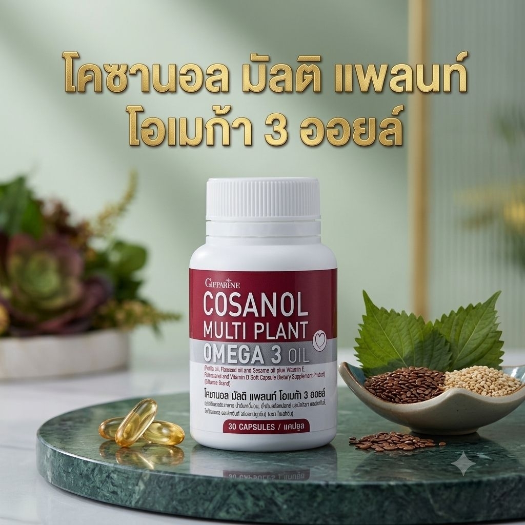 giffarine น้ํามันงา omega3 โอเมก้า3 ออยล์ โคซานอล omega3 fish oil omega 3 โค fish oil omega3