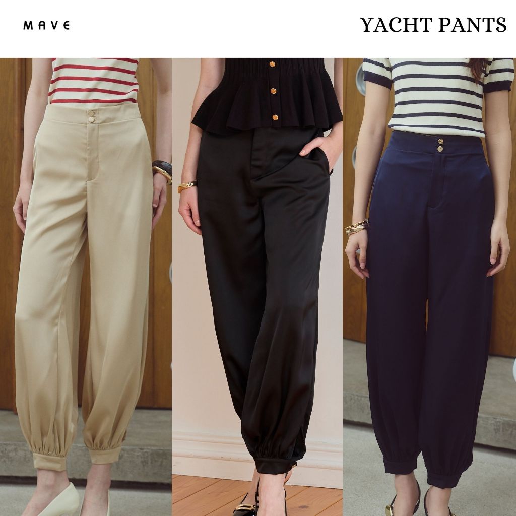 MAVE กางเกง รุ่น Yacht สี GOLDEN BROWN,NAVY,BLACK