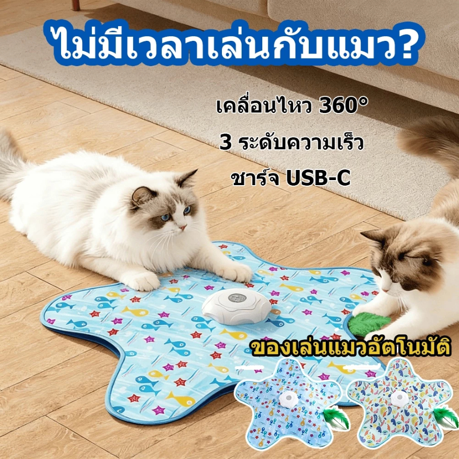 ของเล่นทีเซอร์แมวที่เปิดใช้งานการเคลื่อนไหว – ไม้กายสิทธิ์ขนนกซ่อนและค้นหาพร้อมเมาส์สารภาพ, ชาร์จ ยูเอสบี, โหมดการเล่น