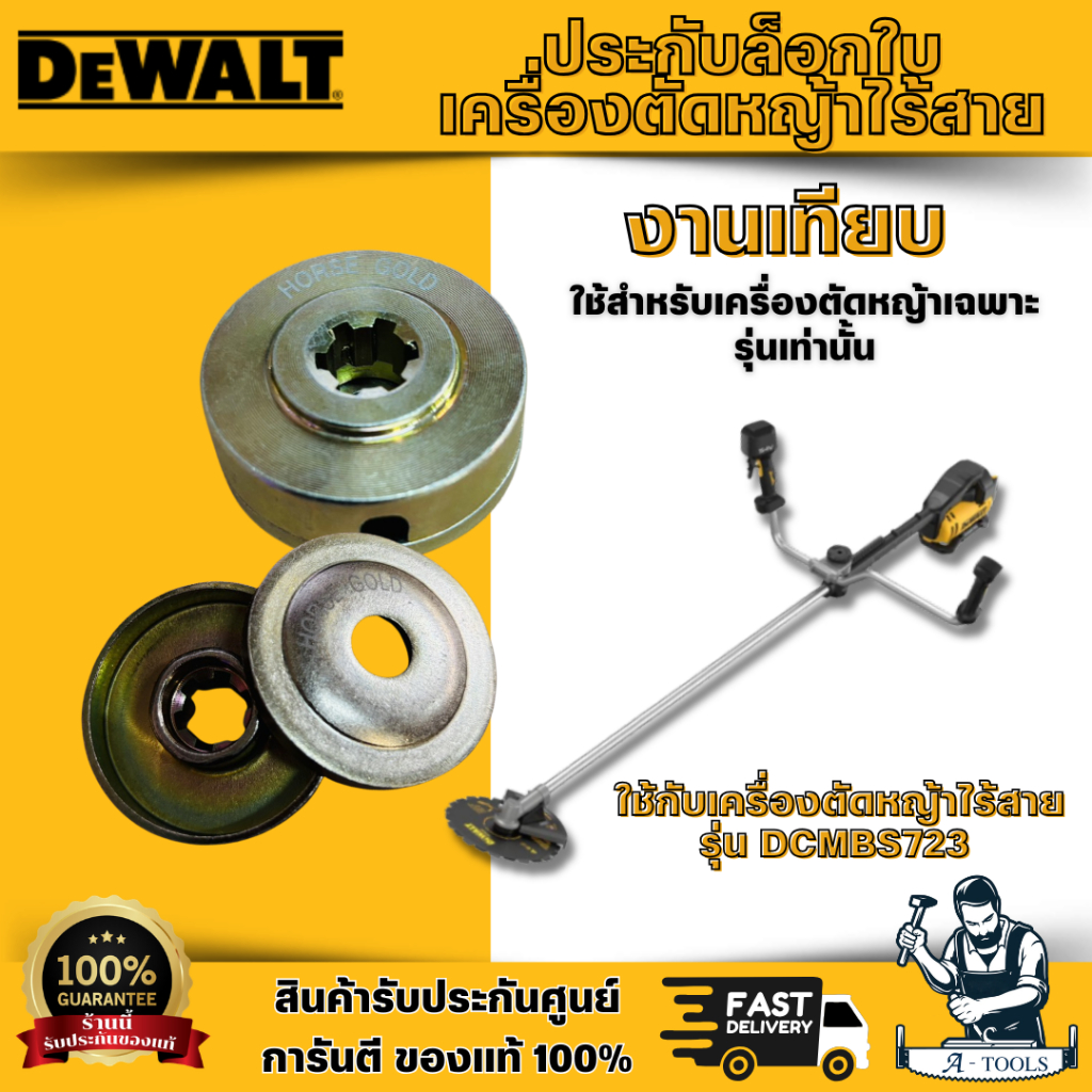 ประกับล็อกใบเครื่องตัดหญ้าไร้สาย (งานเทียบ) ใช้กับเครื่องตัดหญ้า DEWALT รุ่น DCMBS723 คุณภาพดี ทนทาน