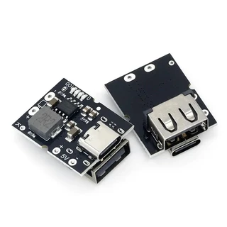 โมดูลชาร์จแบตเตอรี่ลิเธียม Type-C 5V 2A วงจรเพิ่มแรงดันไฟ Boost Converter Step-Up บอร์ดป้องกันแบตเตอรี่ พาวเวอร์แบงค์DIY