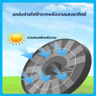 น้ำพุโซล่าเซลล์ 16CM น้ำพุพลังงานแสงอาทิตย์ หัวฉีด 6 แบบ ไม่ต้องเดินสายไฟ เปิด-ปิดอัตโนมัติ