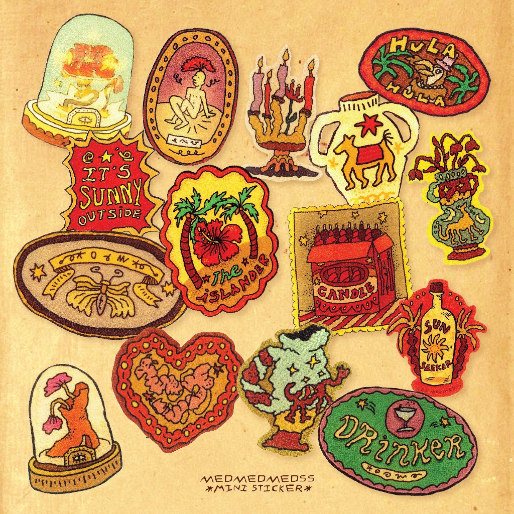 medmedmedss mini glitter sticker