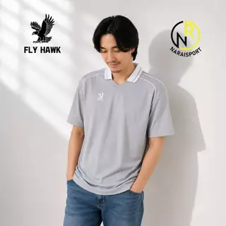 FLYHWAK A974 เสื้อดำ เสื้อฟุตบอลคอปก เสื้อสีแดง เนื้อผ้าเรียบลื่น ปลอดไฟฟ้าสถิตย์ ระบายเหงื่อดี ไม่อับชื้น