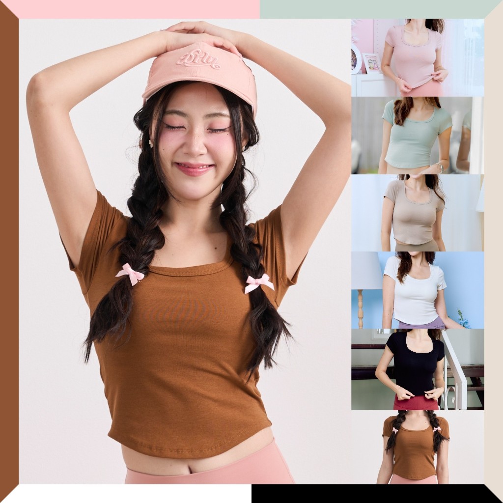 Mish X Darlyn Jolie slender bra top เสื้อบราฟองน้ำในตัว เหมาะกับใส่ออกกําลังกาย เล่นโยคะ วิ่ง ฟิตเนส