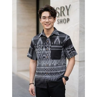 เสื้อพื้นเมืองผู้ชายคอเชิ้ต รุ่น นคราสมาร์ท