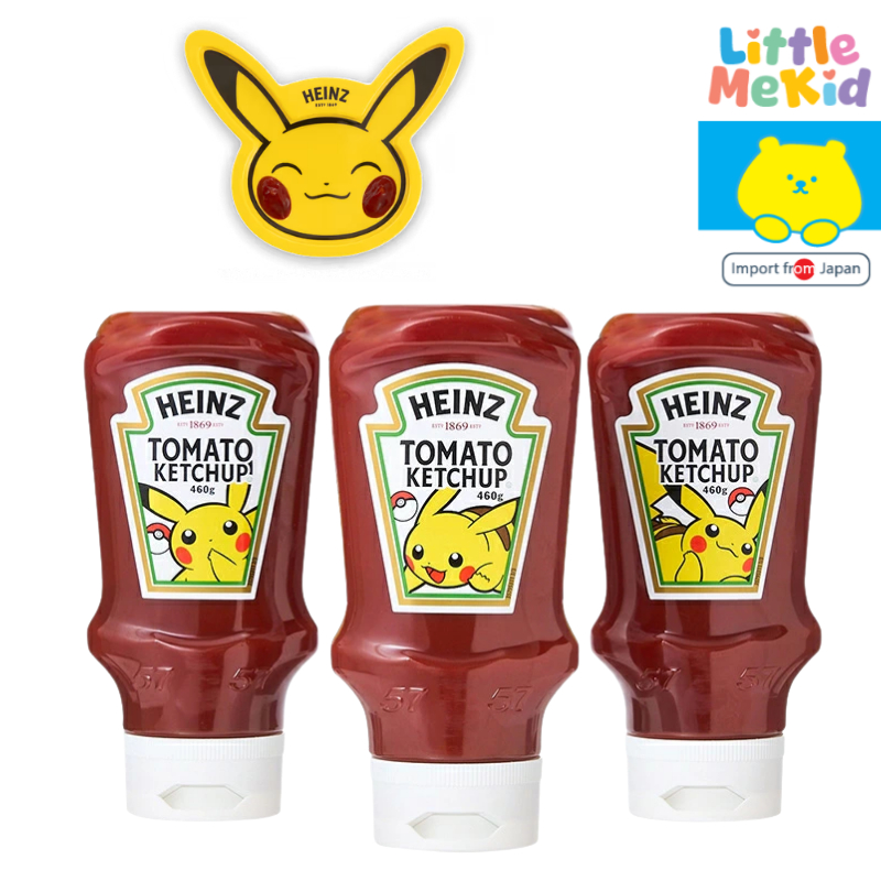HEINZ x Pokémon ซอสมะเขือเทศไฮนซ์ รุ่น Limited Edition ลายปิกาจู ขวดบีบ 460g 🍅