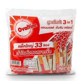 [พร้อมส่ง] Ovaltine โอวัลติน3in1 รุ่นแพ็ค 33 ซอง (โฉมใหม่)