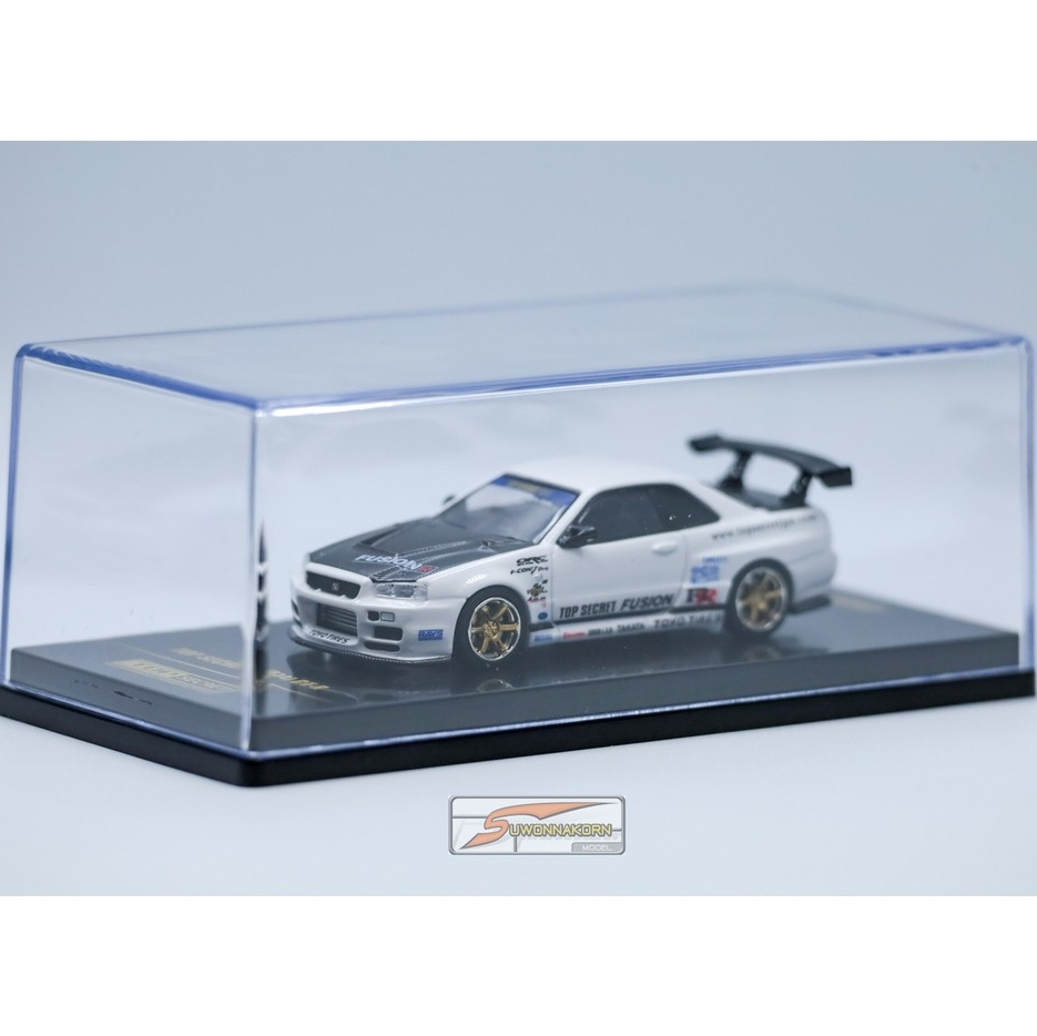 INNO 64  IN64-R34TS-WHI 1/64 TOP SECRET R34 GT-R White ราคา