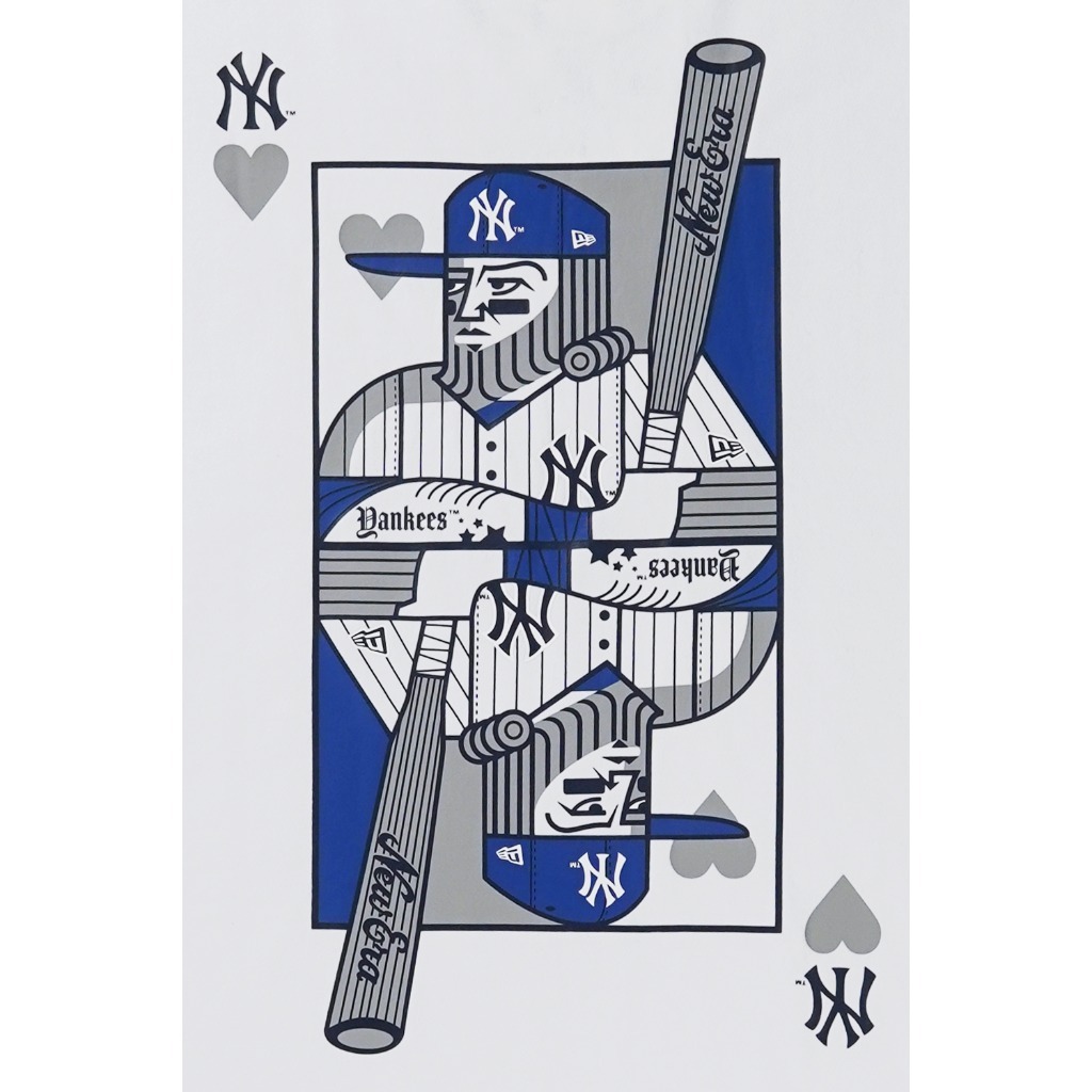 New Era تيشيرت واسع New York Yankees — أبيض — صورة 6