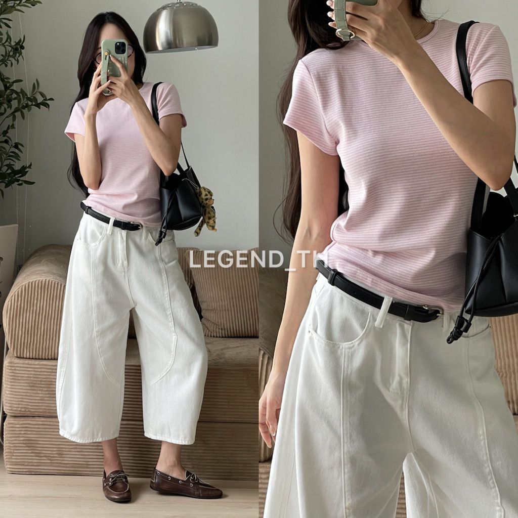 Legend | Baby pink strip top