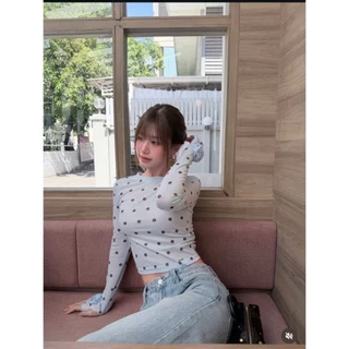 พร้อมส่ง Top Calmilia polka dot ป้าย Paloy