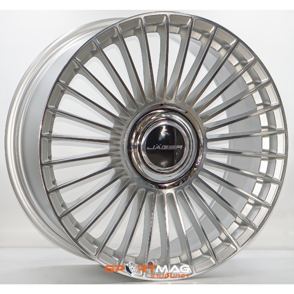 ล้อแม็ก Lenso Jager Crown Litetech+ Flowforming ขอบ 20 กว้าง 9นิ้ว 5รู108/120 Offset35 สีเงิน (ราคา4