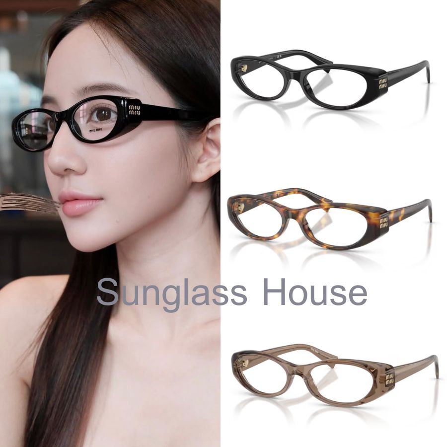 กรอบแว่นสายตา Miu Miu รุ่น 03ZVF คอลใหม่ล่าสุด ทรงรี ของแท้ 100% พร้อมอุปกรณ์