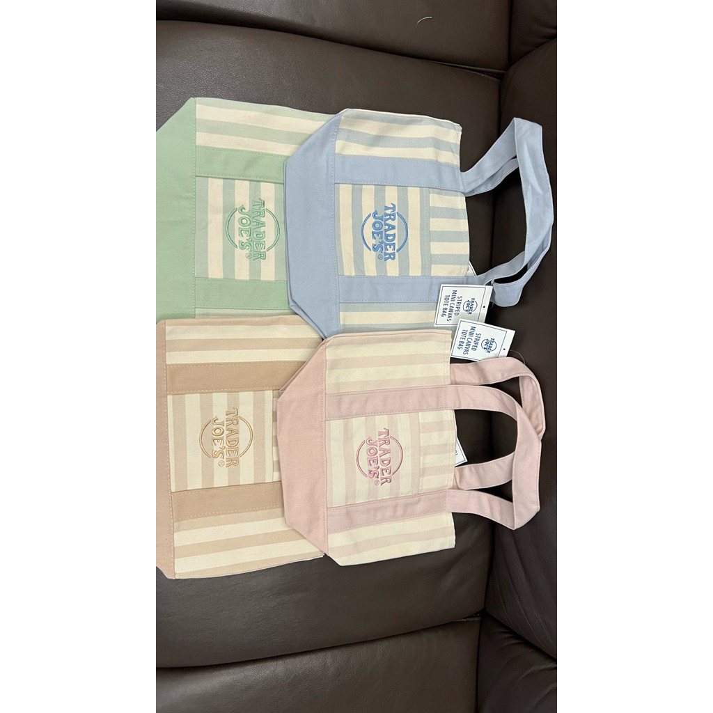 trader joe mini tote bag (4 ใบ 1500 ทั้งชุด)