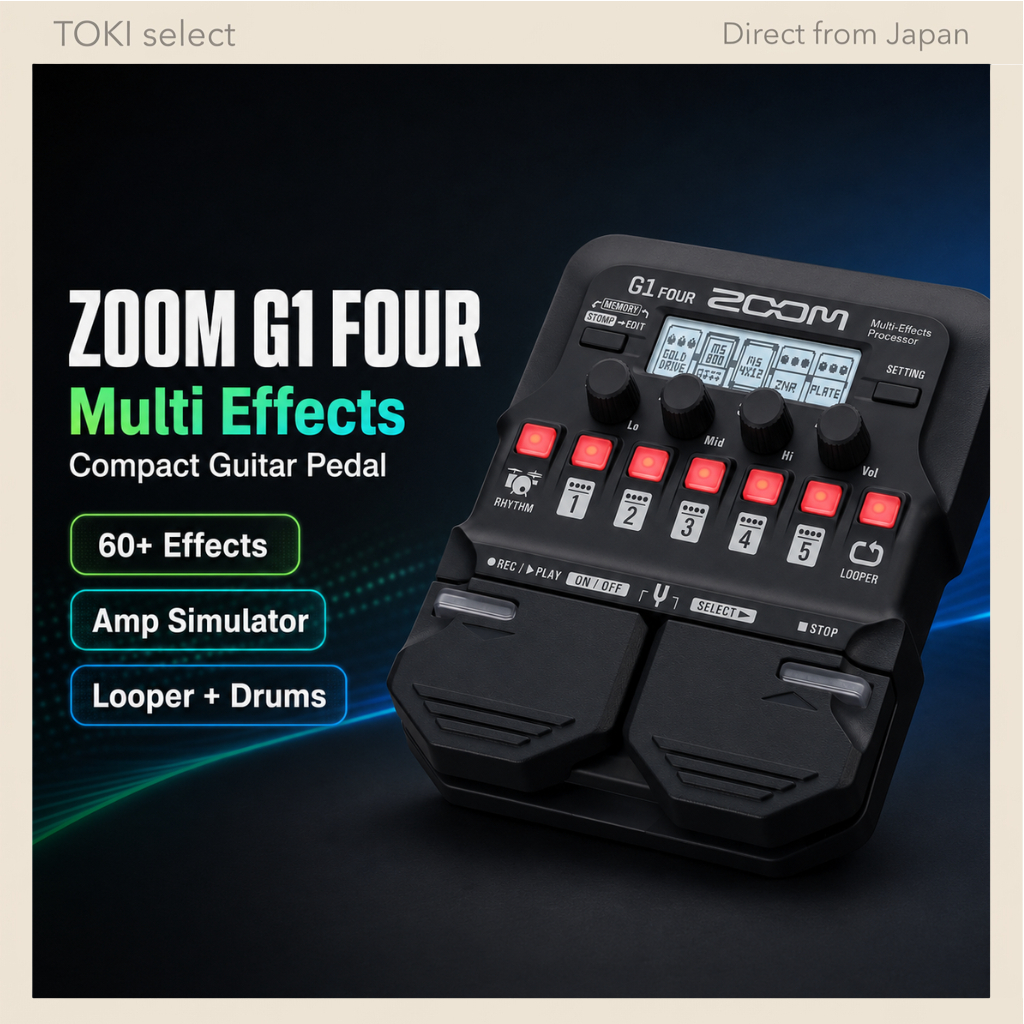 ZOOM G1 FOUR Guitar Multi Effects Processor Compact Guitar Effects Pedal