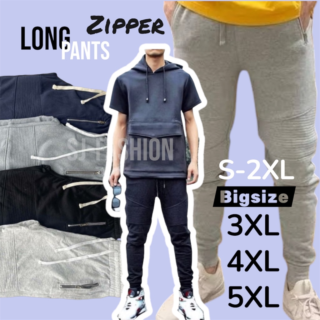 ⚡️F08⚡️กางเกงขายาวBiker[มีซิป] Jogger pants S-5XL