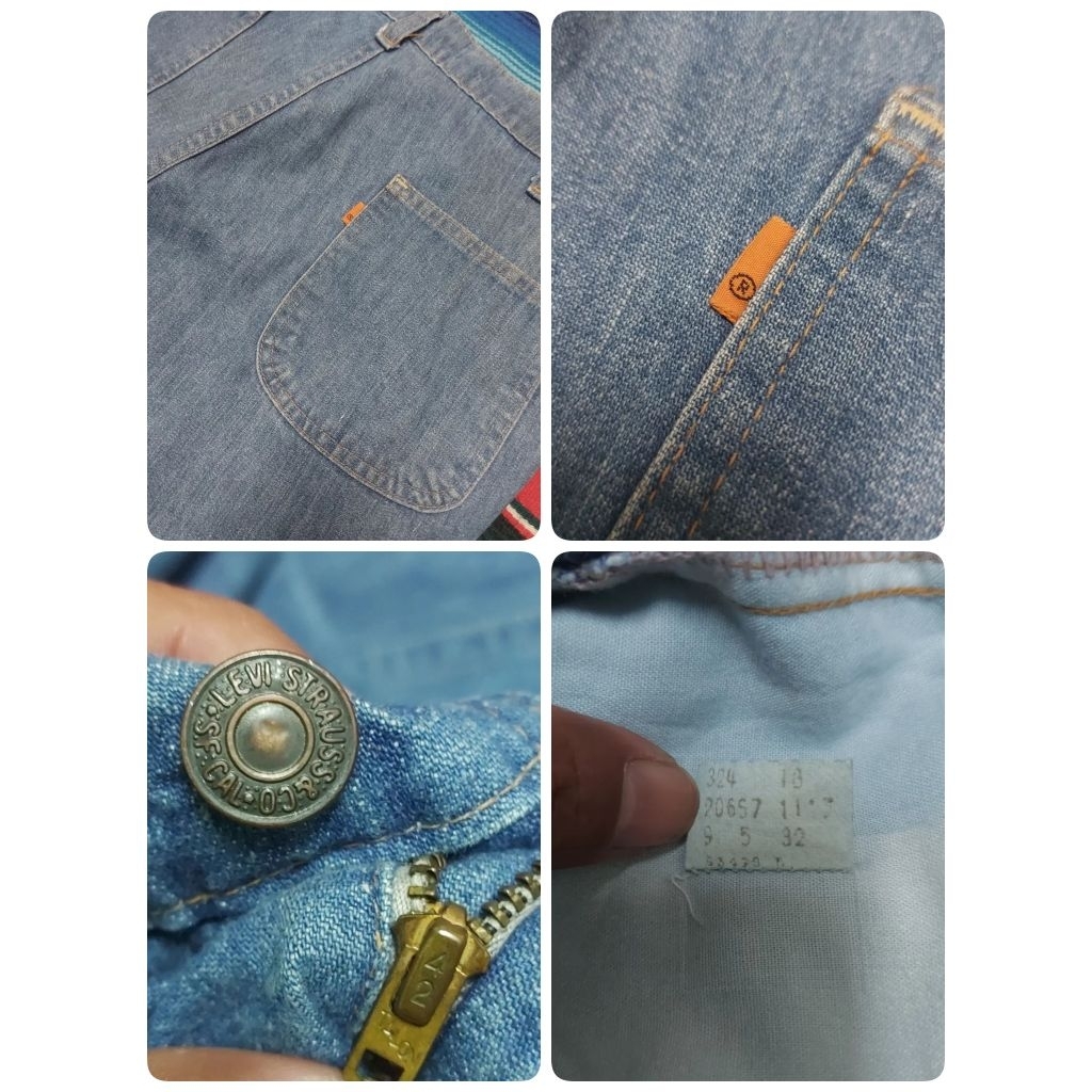 Levis OrangTab R  Vintage 70's