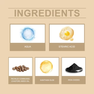 East Moon น้ำยาย้อมคิ้วหนวดสีดำผู้ชาย 12ml ชุ่มชื้นบำรุงเส้นขน สีธรรมชาติติดทนนานไม่หลุด ทาง่ายพกพา