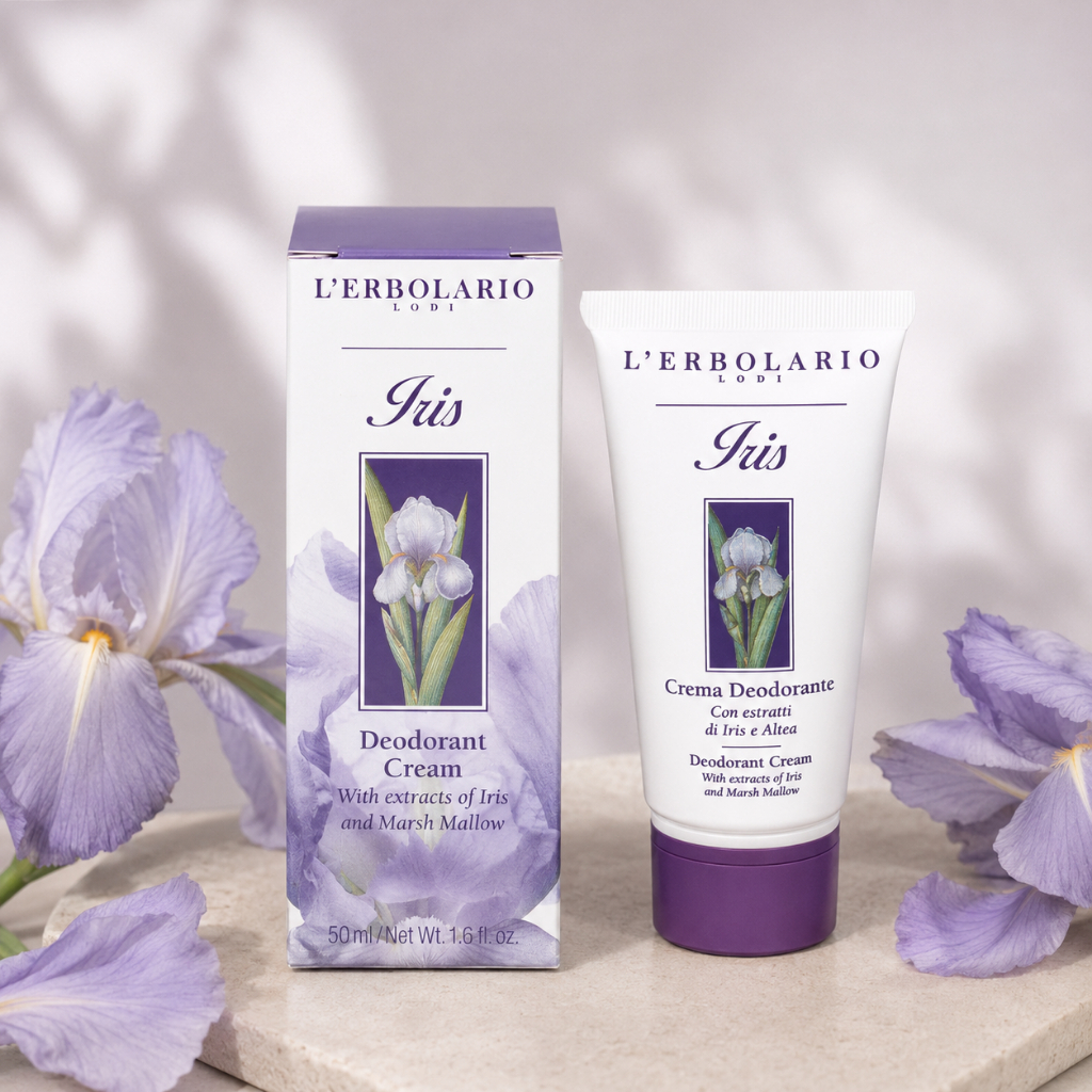 Geyer Haus L'ERBOLARIO Iris Deodorant Cream ครีมระงับกลิ่นกายสูตรอ่อนโยน กลิ่นไอริส สำหรับผิวแพ้ง่าย Made in Italy