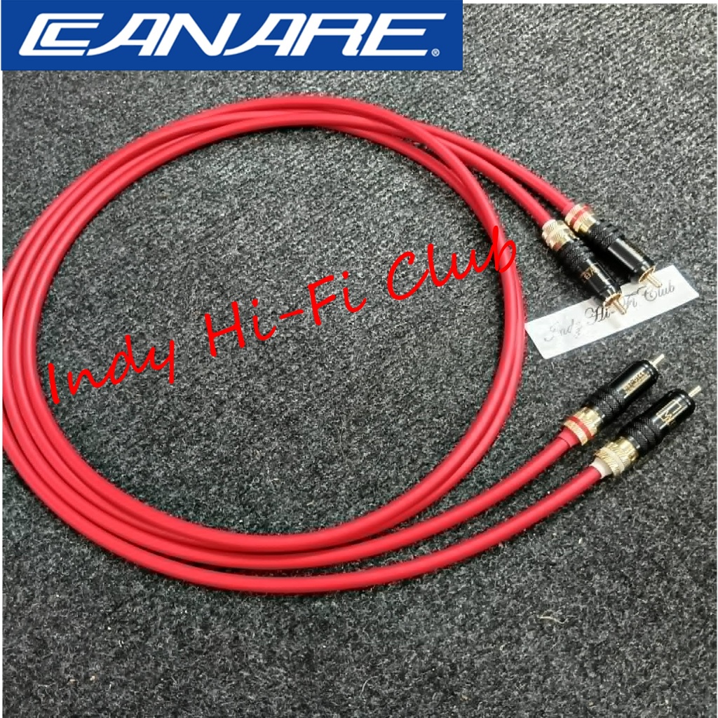 สาย RCA Canare L-4E6S (MADE IN JAPAN) หัวแจ็ค RCA WBT แบบขันล็อค ราคาต่อ 2 เส้น
