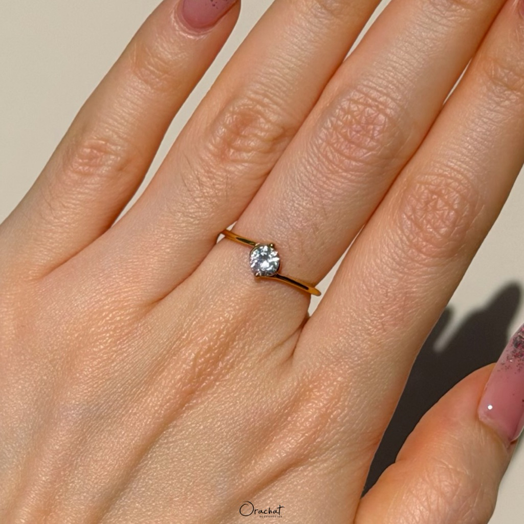 Orachat | Nan 14k ring. (แหวนตัวเรือนสแตนเลส)
