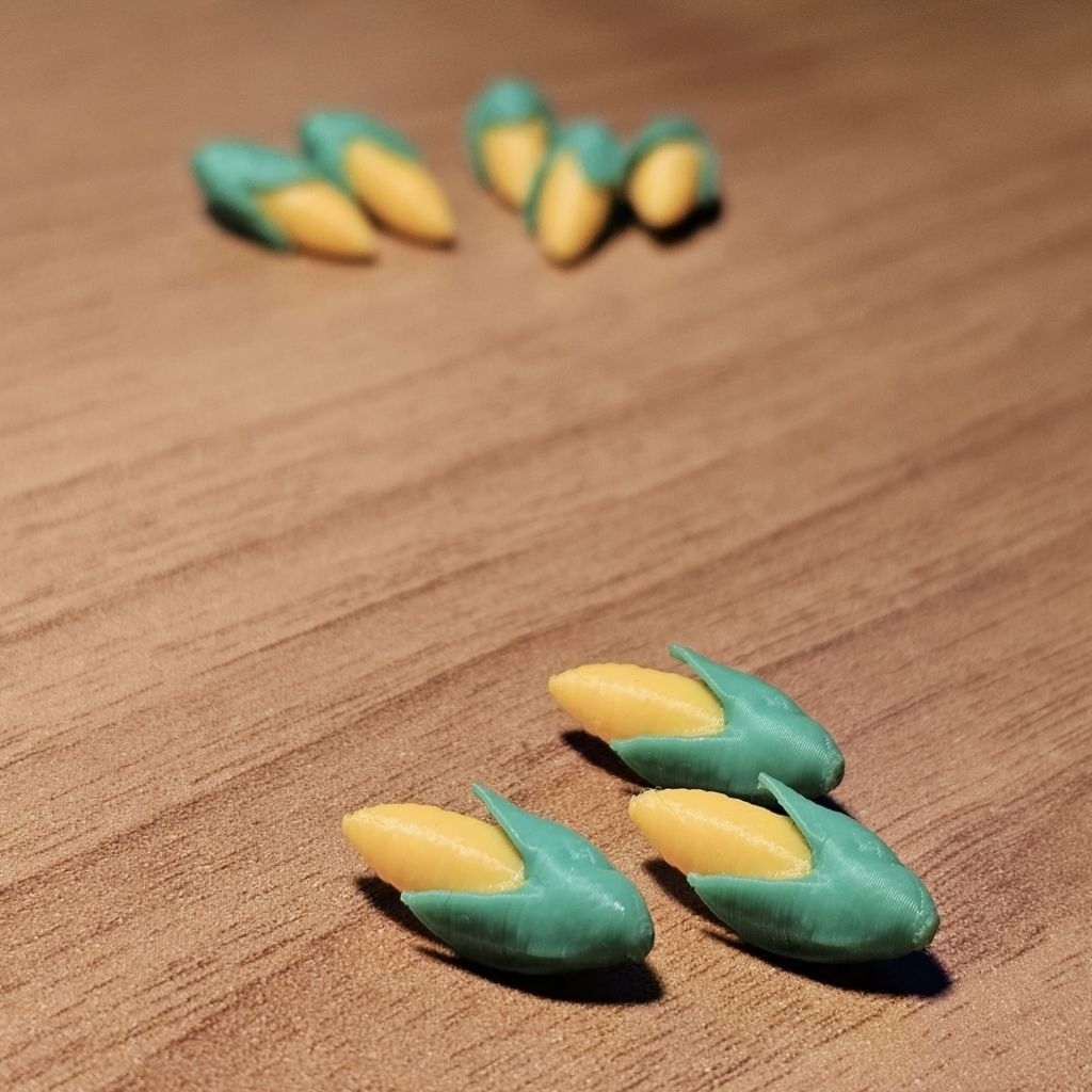 ​🌽 โทเค่นอัปเกรด 3D ข้าวโพด Token Upgrade วัสดุ PETG สำหรับบอร์ดเกม (ไม่รวมตัวเกม)
