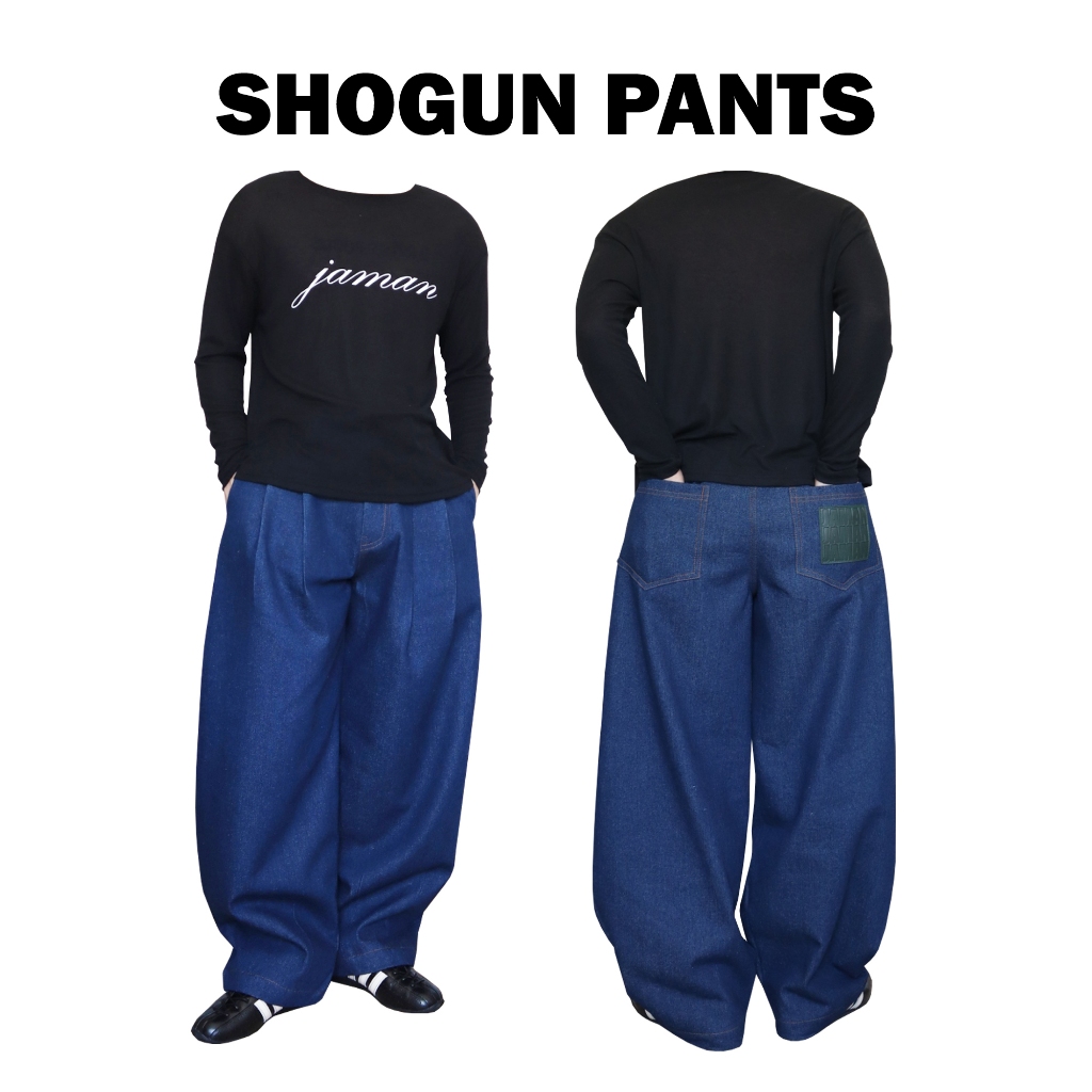 JAMANBKK / SHOGUN PANTS / กางเกงขากระบอกกว้าง ทรงบอลลูน