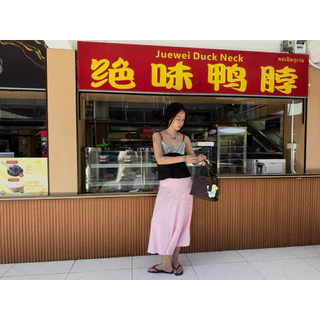 punn // Timeless skirt กระโปรงยาวซับในทั้งตัวมีสายผูกเอวให้