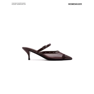 WOMENAGER - Mogenn สี Brown รองเท้าหัวแหลมส้นสูง สวมใส่ง่าย