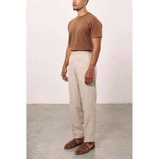 The Finery - The Hudson Trouser รุ่น Classic Fit ทรงต้นขาใหญ่ 7 สี กางเกงขายาว| ขาเรียบ Flat Front | ผ้ายืด + ตัวปรับเอว