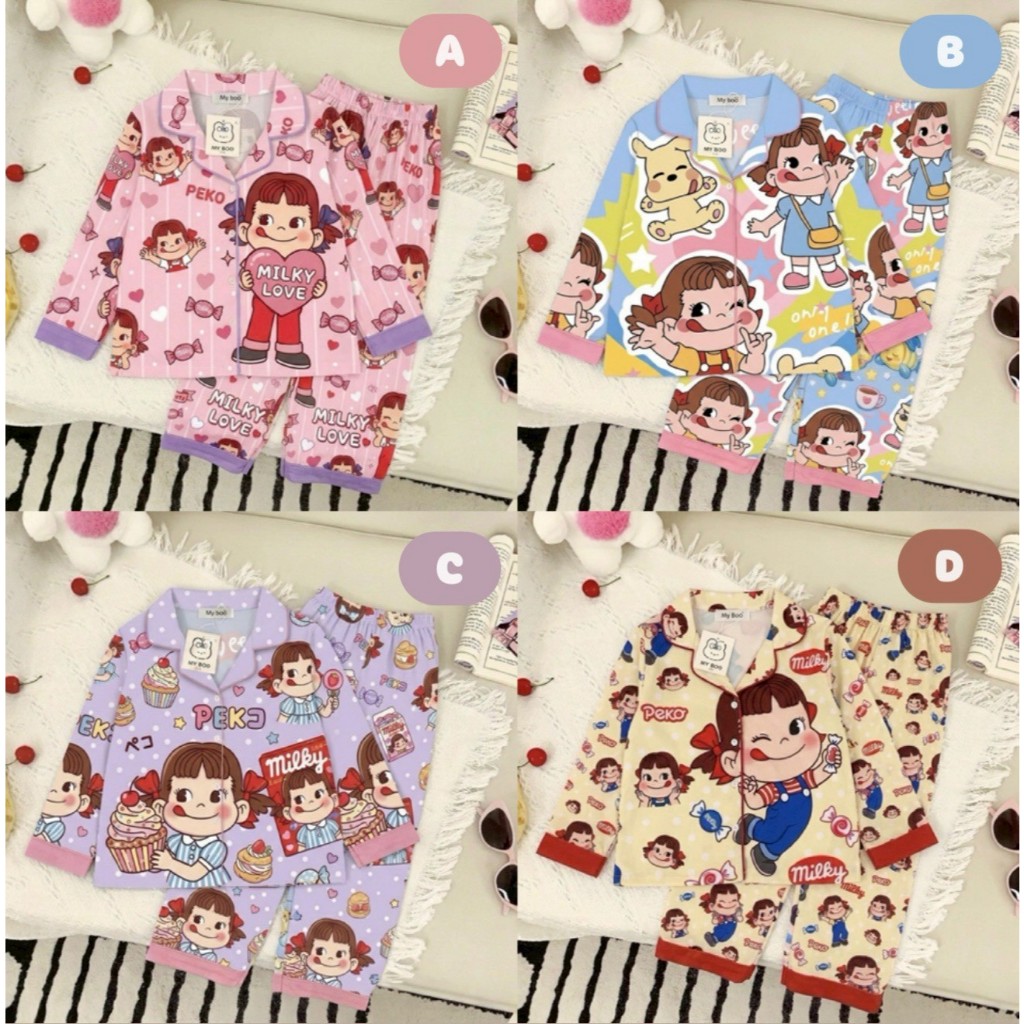 ชุดนอนเด็ก ลูกสาว ลายการ์ตูน น่ารักมากแม่ๆ