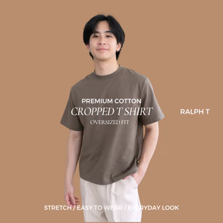 [ ทรงครอป ] เสื้อครอปผู้ชาย KOREAN CROPPED T SHIRT เสื้อยืด ผ้าหนา SUPER SOFT เป็นทรง
