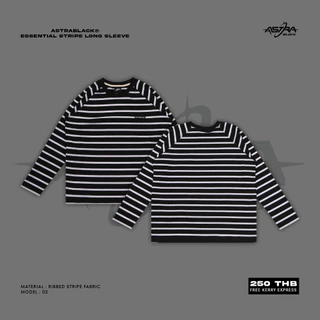 ASTRABLACK® — ESSENTIAL STRIPE LONG SLEEVE (เสื้อแขนยาวลายริ้ว)