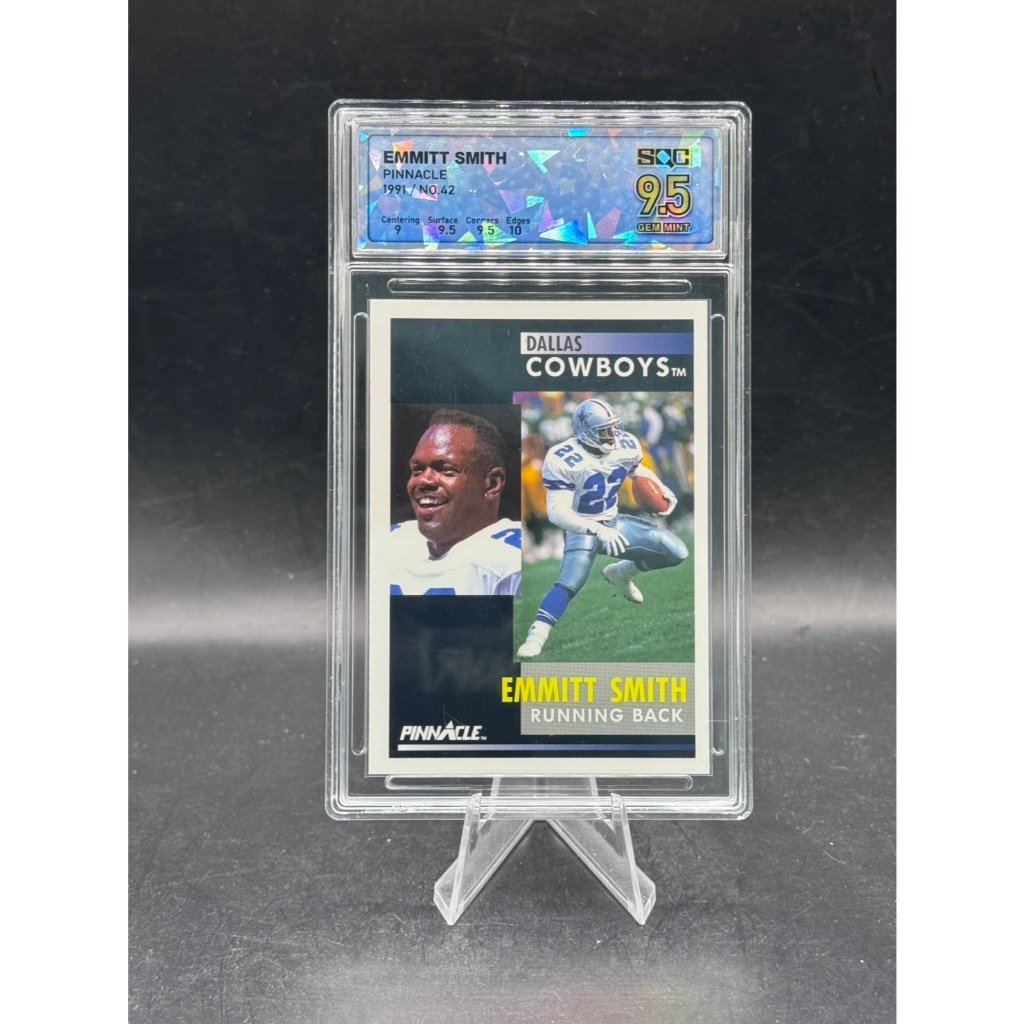 Emmitt Smith - 1991 Pinnacle - #42 - SQC Graded 9.5 Gem Mint