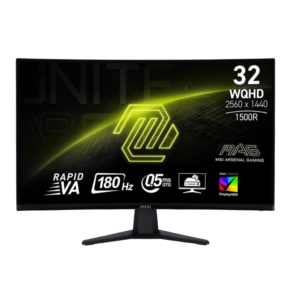 MSI MAG 32CQ6F 31.5" QHD 180Hz Curved Gaming Monitor