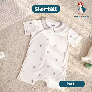 Charles x Snow Owl Shorttall ชุดแขนสั้น-ขาสั้น เด็กแรกเกิด -9 เดือน จากใยไผ่พรีเมี่ยม