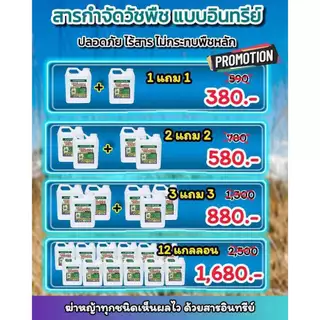 ซุปเปอร์ เวอร์ด้า ยาฆ่าหญ้าอินทรีย์แท้ 100% ซื้อ 1 แถม 1 สูตรแรง เห็นผลไว ไม่มีกลิ่นฉุน ฉีดครั้งเดียวช่วยลดปัญหาหญ้ารก