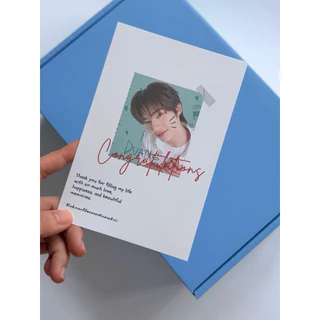 การ์ดอวยพรขนาด4x6นิ้ว เปลี่ยนรูปและข้อความได้ ส่งรูปให้ทางร้า่นก่อนสั่งซื้อ