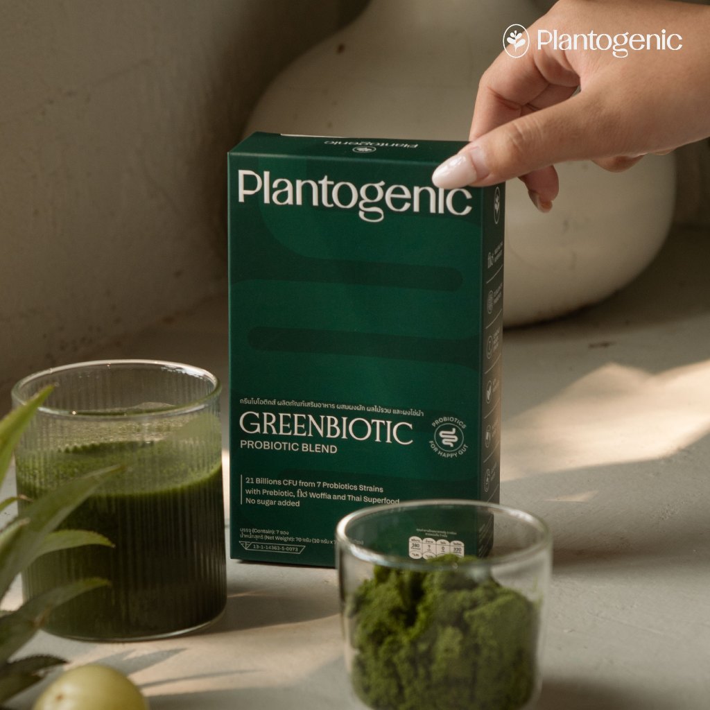 Plantogenic - Greenbiotic โพรไบโอติก ไข่ผำ ผักผลไม้กว่า 34 ชนิด ปรับสมดุลลำไส้ อร่อยเหมือนน้ำผักผลไม้สกัด ไม่เติมน้ำตาล