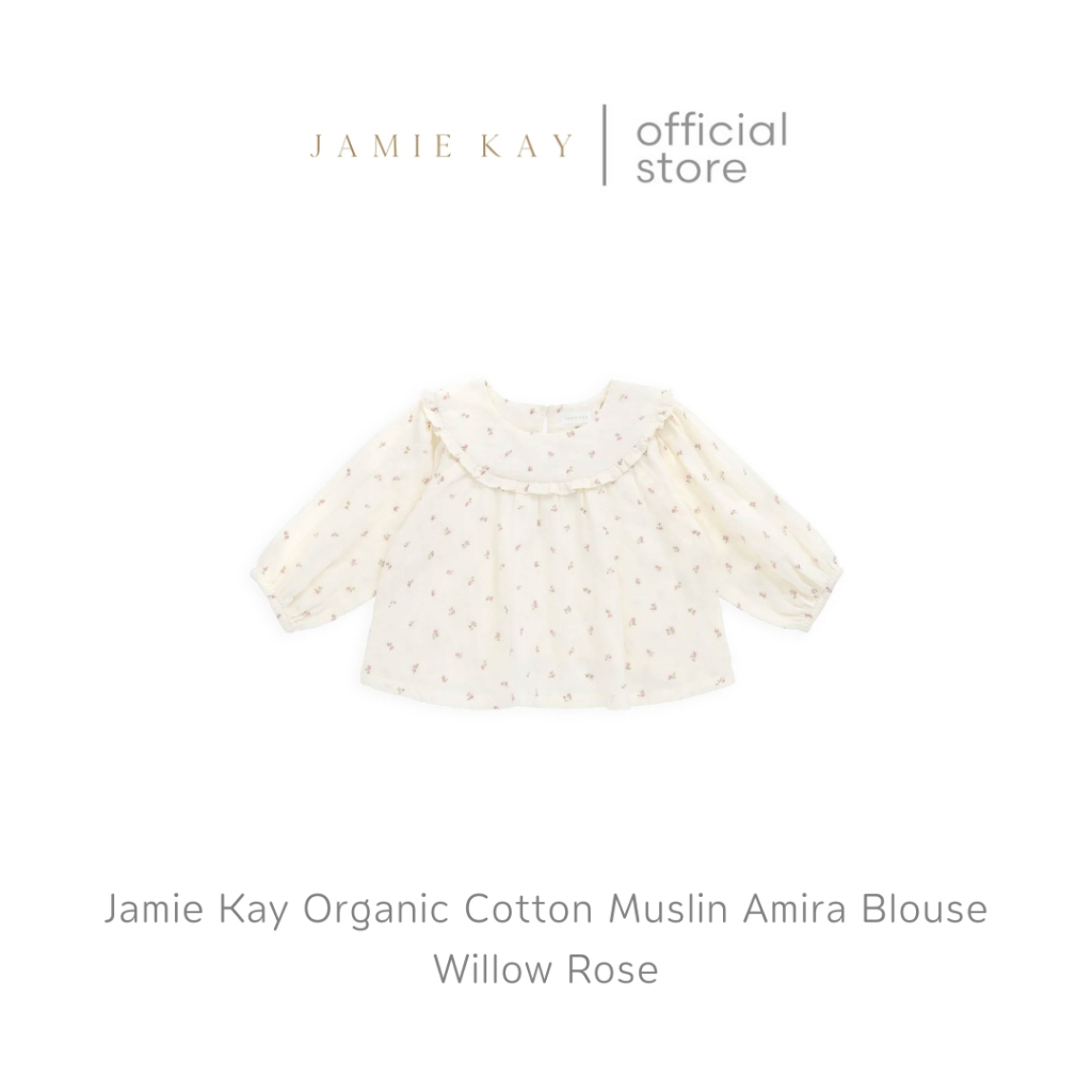 Jamie Kay Organic Cotton Muslin Amira Blouse เสื้อ รุ่น Amira - Willow Rose