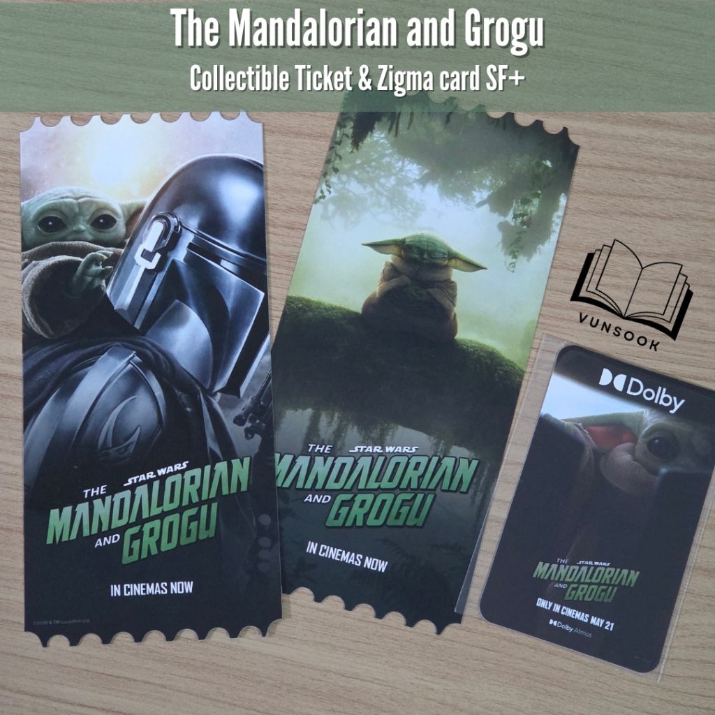 The Mandalorian and Grogu : COLLECTIBLE TICKET/ Zigma card SF+ ตั๋วสะสม ตั๋วหนังสะสม (แพ็คดีส่งเร็ว 