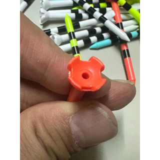 Professional Golf Tee 4 cm [20/50/100ชิ้น] ทีวางลูกกอล์ฟ แบบสั้น 4 ซม. สีขาว/คละสีนีออน
