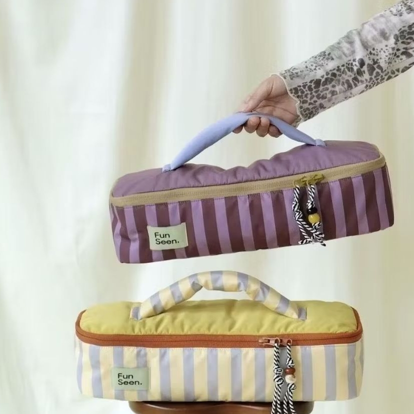 [lotใหม่เข้าแล้ว]กระเป๋าใส่dyson กันกระแทก dyson travel bag นุ่มนิ่ม น่ารักมาก จากเกาหลี มี2สี สีครี