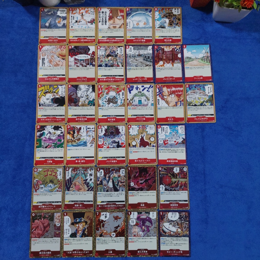 [One Piece Card Game] การ์ดวันพีช Event/Stage OP01-16 ระดับ C UC R แบบแยกใบ "ทีมสีแดง" (Ver.ภาษาญี่ปุ่น) แท้100%
