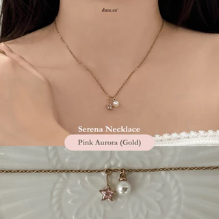 Serena สร้อยคอ - Stainless steel ไม่ลอกไม่ดำ ปรับขนาดได้ | Aria.co