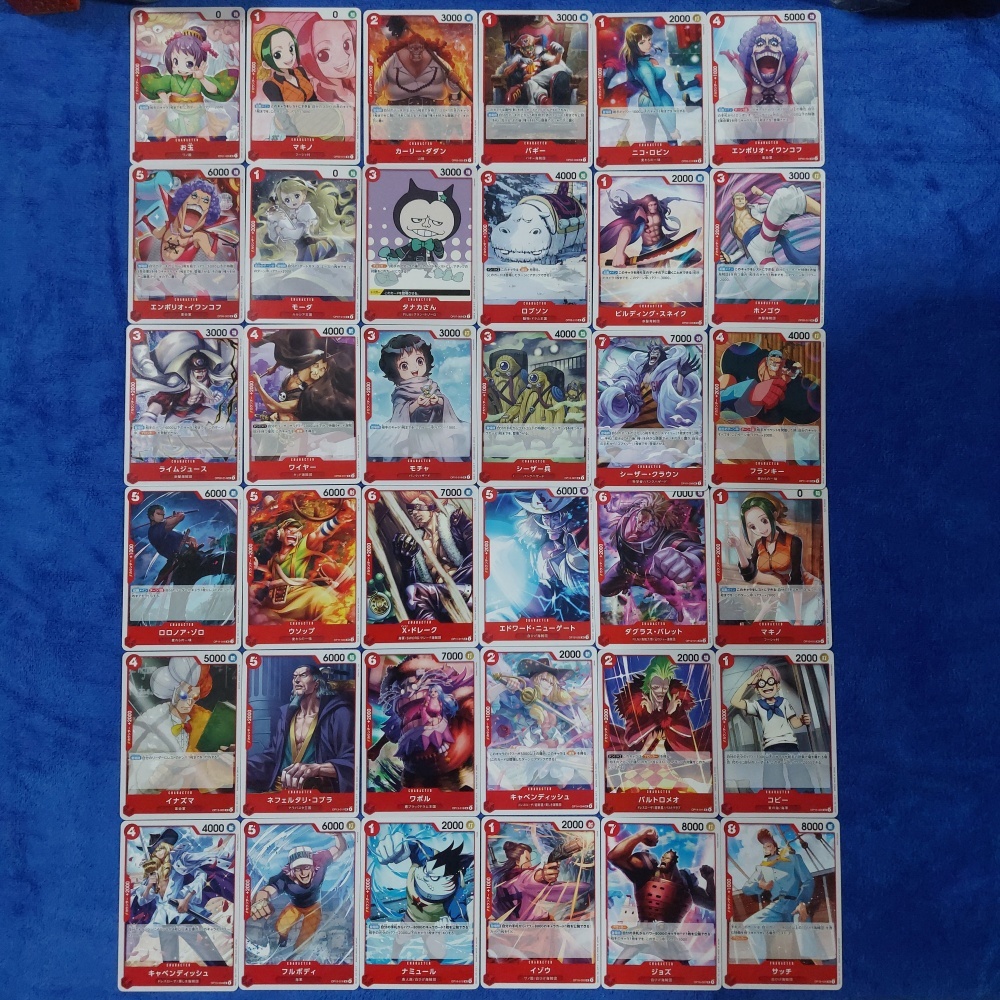 [One Piece Card Game] การ์ดวันพีช OP01-16 ระดับ UC แบบแยกใบ "ทีมสีแดง" (Ver.ภาษาญี่ปุ่น) แท้100%