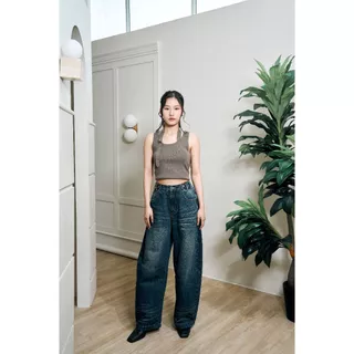 Niyom Jeans collection After The Rain : รุ่น BL004 กางเกงยีนส์ Unisex ทรงบอลลูน